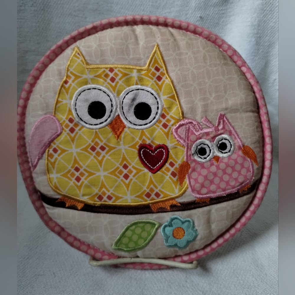 Cute Owl Themed Round Cushion